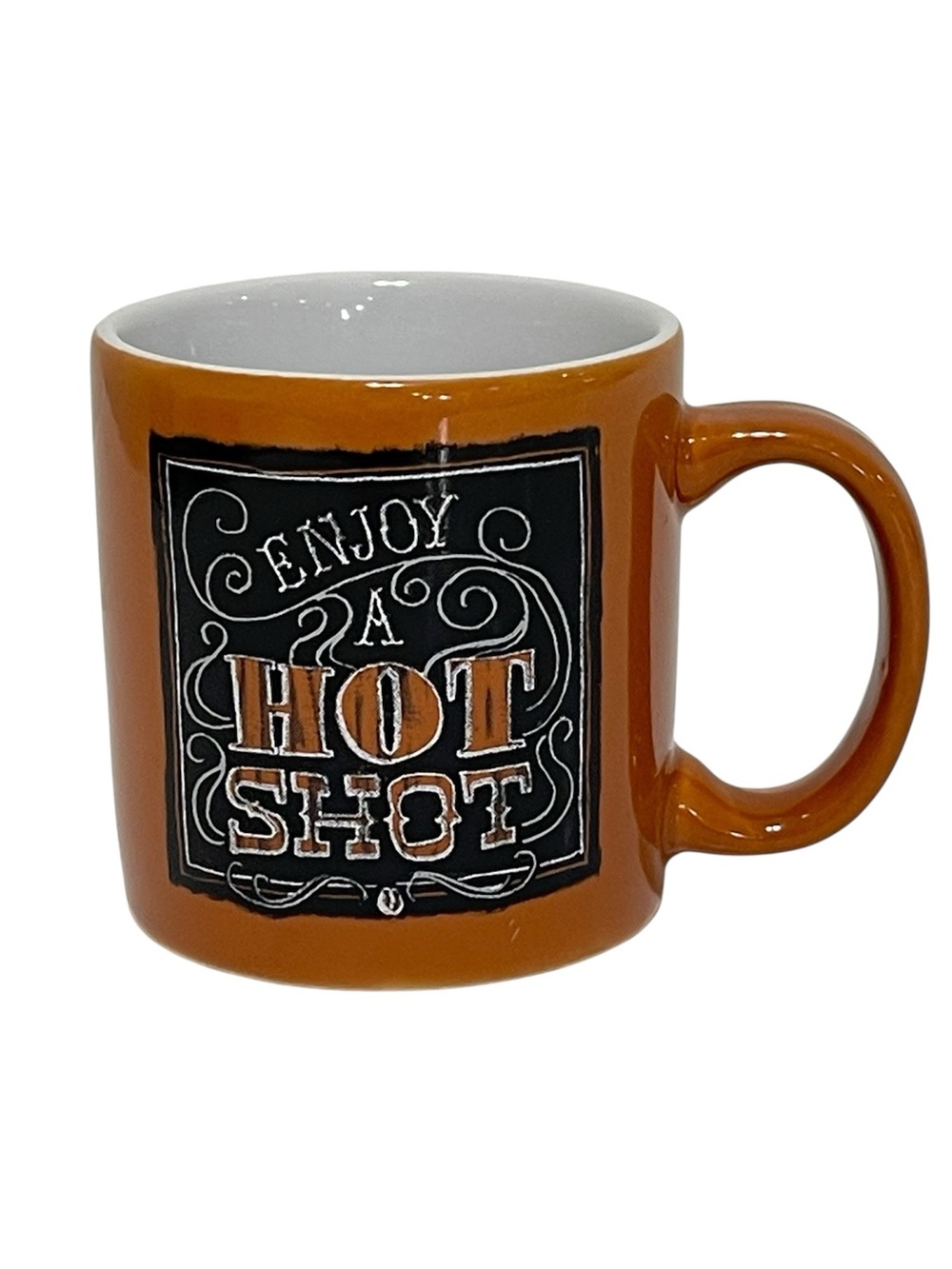 Enjoy a Hot Shot Ceramic Espresso Coffee Cup Demitasse Mug Shape Everyday 3 Oz